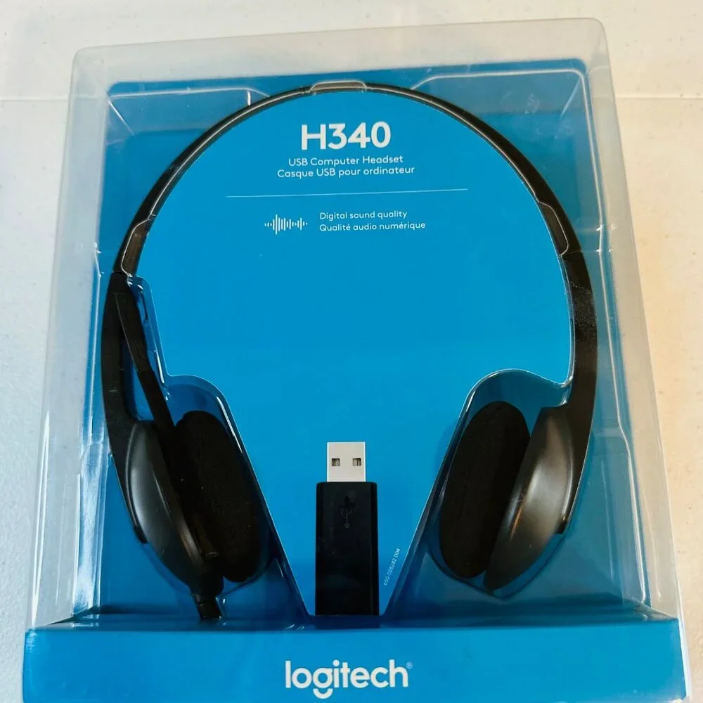Logitech H340 USB Computer Headset Digital Sound Quality - Picture 3 of 7
